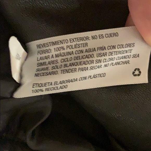 Universal Thread Faux Leather Moto Jacket Black - Picture 6 of 7